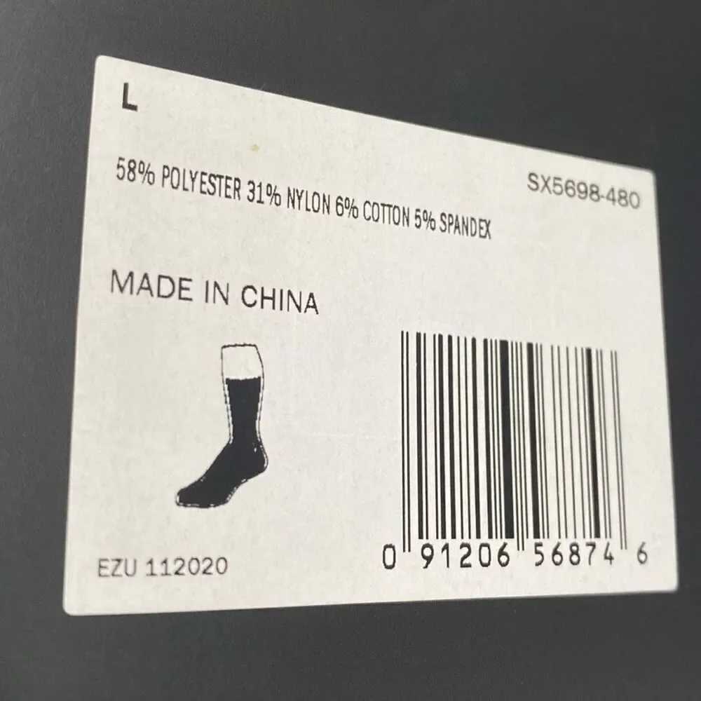 Nike Dri-Fit Vapor Crew Football Socks Size L SX5698-480 Royal Blue New